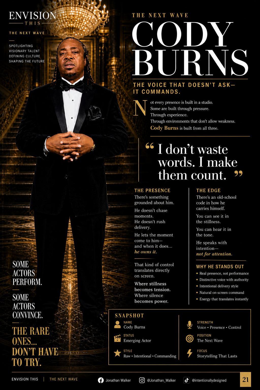 Cody Burns Envision This Magazine feature