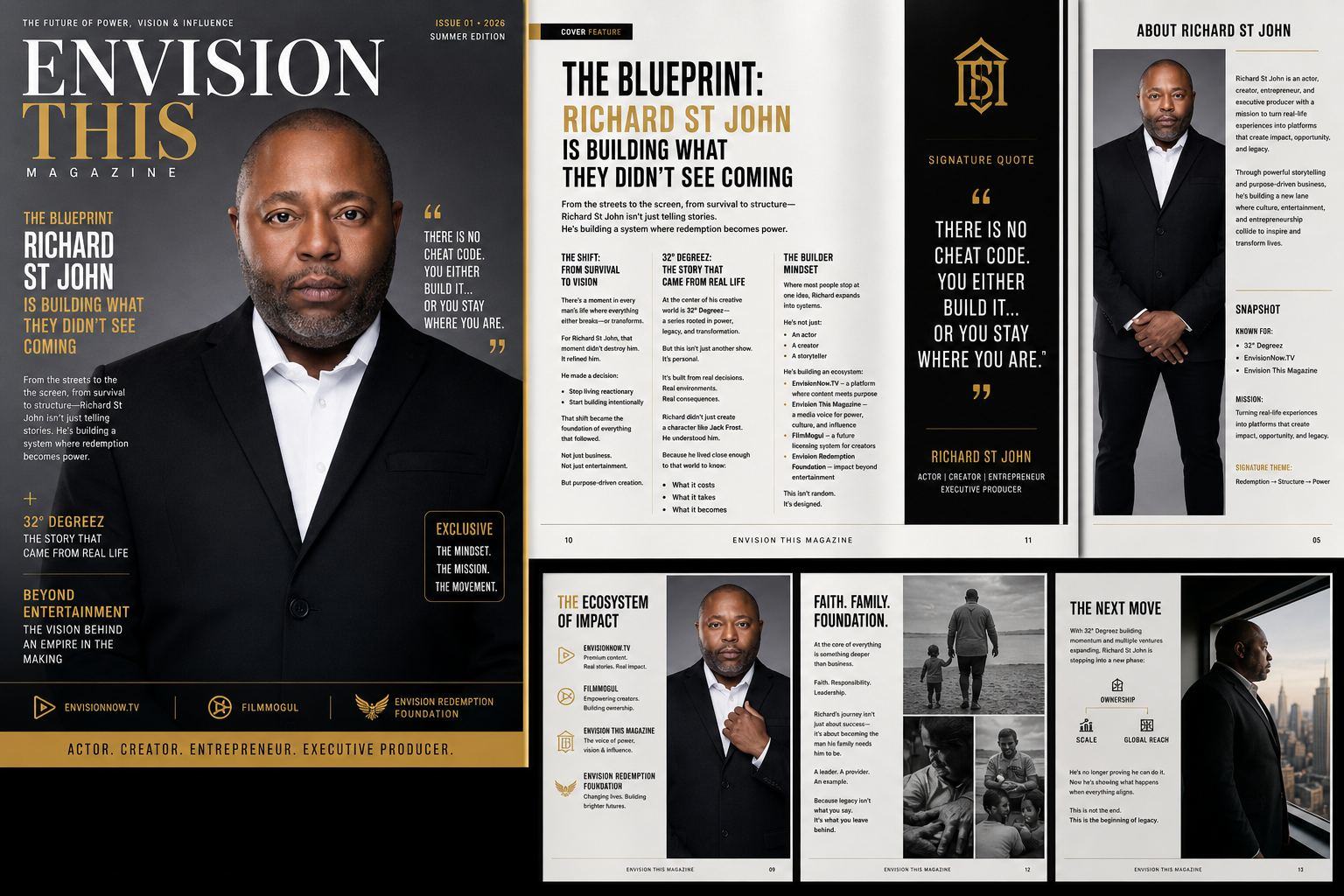 Richard St John Envision This Magazine feature